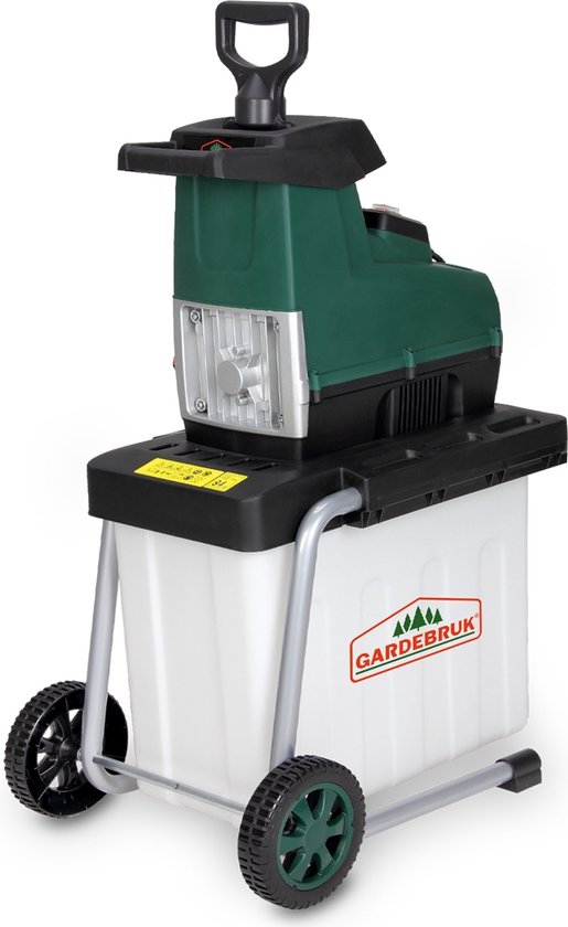 Gardebruk Hakselaar Elektrisch 2800W - 45mm Takdikte - Opvangbak 60 l Gardebruk Hakselaar Elektrisch 2800W - 45mm Takdikte - Opvangbak 60 l