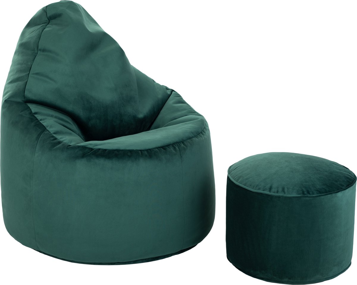 Loft 25 Volwassen Highback Zitzak Stoel Fluweel Stof Indoor Woonkamer Gaming Zitzak Ligstoel met Ergonomisch Ontwerp met voetbankje Loft 25 Volwassen Highback Zitzak Stoel Fluweel Stof Indoor Woonkamer Gaming Zitzak Ligstoel met Ergonomisch Ontwerp met voetbankje