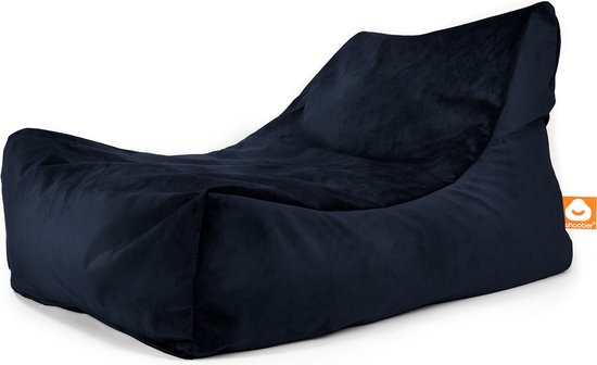 Whoober loungestoel zitzak Bali velvet marine blauw - zacht en comfortabel - Wasbaar Whoober loungestoel zitzak Bali velvet marine blauw - zacht en comfortabel - Wasbaar