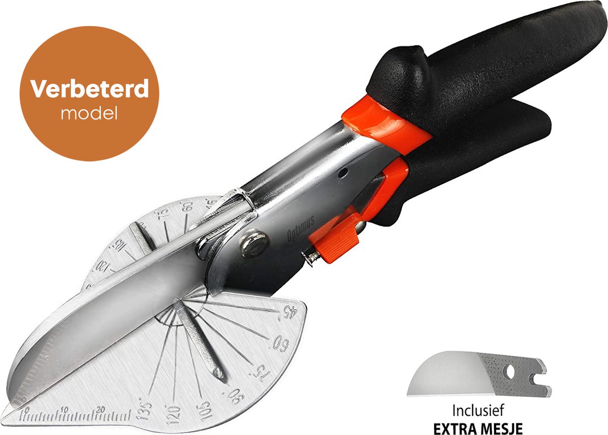 Professionele Plintenschaar / Verstekschaar 45°-135° - Verbeterd Model - RVS - Plintentang - Plintenknipper - Laminaatknipper Professionele Plintenschaar / Verstekschaar 45°-135° - Verbeterd Model - RVS - Plintentang - Plintenknipper - Laminaatknipper