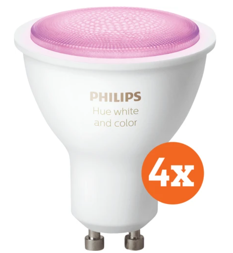 Philips Hue White and Color GU10 Bluetooth 4-Pack