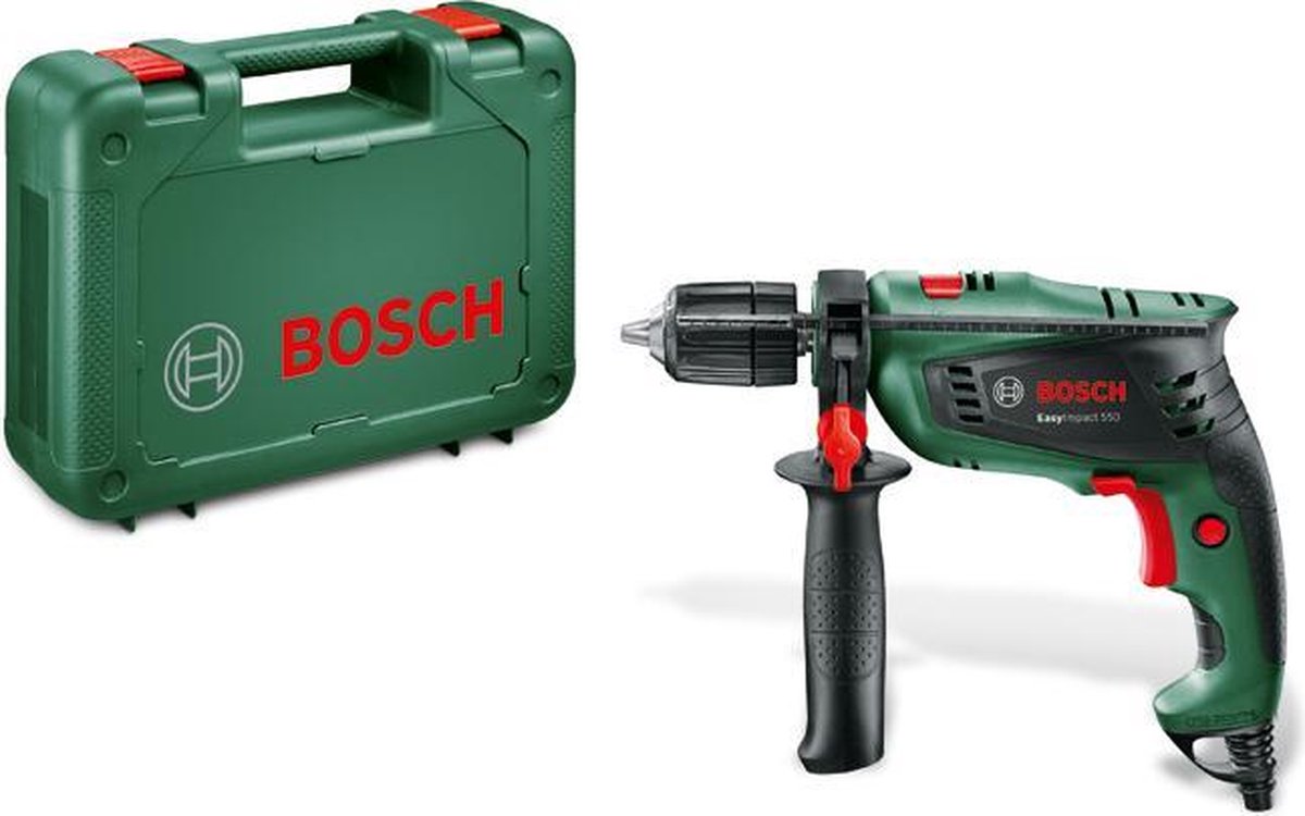 Bosch EasyImpact 550 Klopboormachine - 550 W - Met koffer Bosch EasyImpact 550 Klopboormachine - 550 W - Met koffer