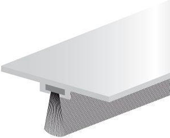 Ellen Dorpelstrip Dbs-Borstel 100cm Alu - Aluminium Ellen Dorpelstrip Dbs-Borstel 100cm Alu - Aluminium