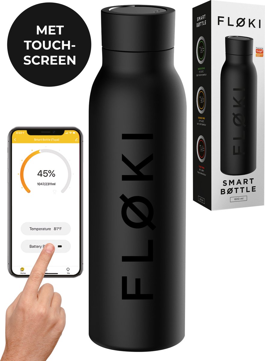 Floki Slimme waterfles met app
