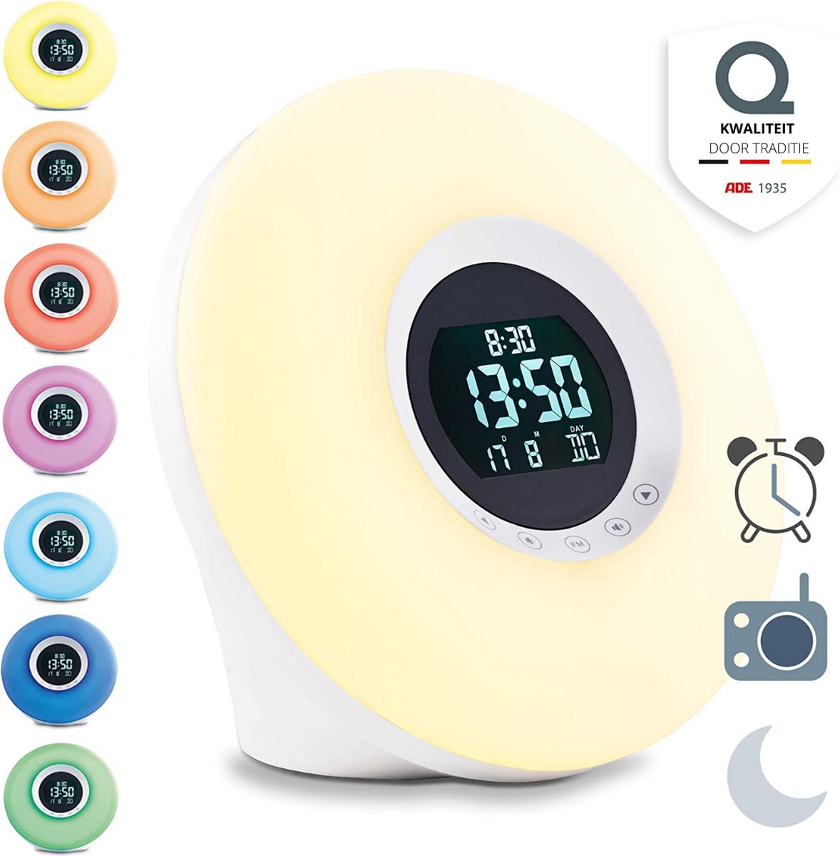 Limestar - Wake-Up Light - Wekkerradio met Dagaanduiding - Kinderwekker
