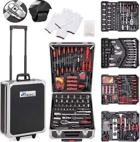 TRESKO 735-delig - Gereedschapskoffer - Inclusief gereedschap TRESKO 735-delig - Gereedschapskoffer - Inclusief gereedschap