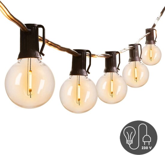 Homèlle Lichtsnoer - 25 LED - 7.5 meter - Warm-wit - Tuinverlichting - Kerstverlichting - Buitenverlichting - Lichtslinger - Lampjes slinger - Transparant Homèlle Lichtsnoer - 25 LED - 7.5 meter - Warm-wit - Tuinverlichting - Kerstverlichting - Buitenverlichting - Lichtslinger - Lampjes slinger - Transparant