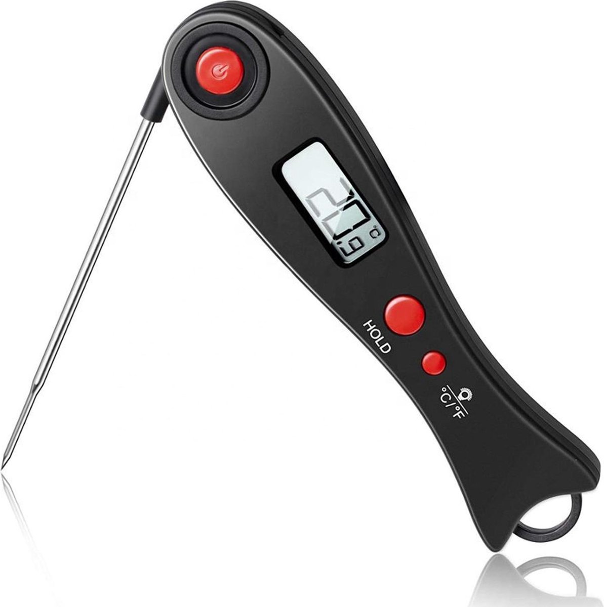 Keukenthermometer - Mancor Vleesthermometer Digitaal Inklapbaar - BBQ Thermometer Kernthermometer Keukenthermometer - Mancor Vleesthermometer Digitaal Inklapbaar - BBQ Thermometer Kernthermometer