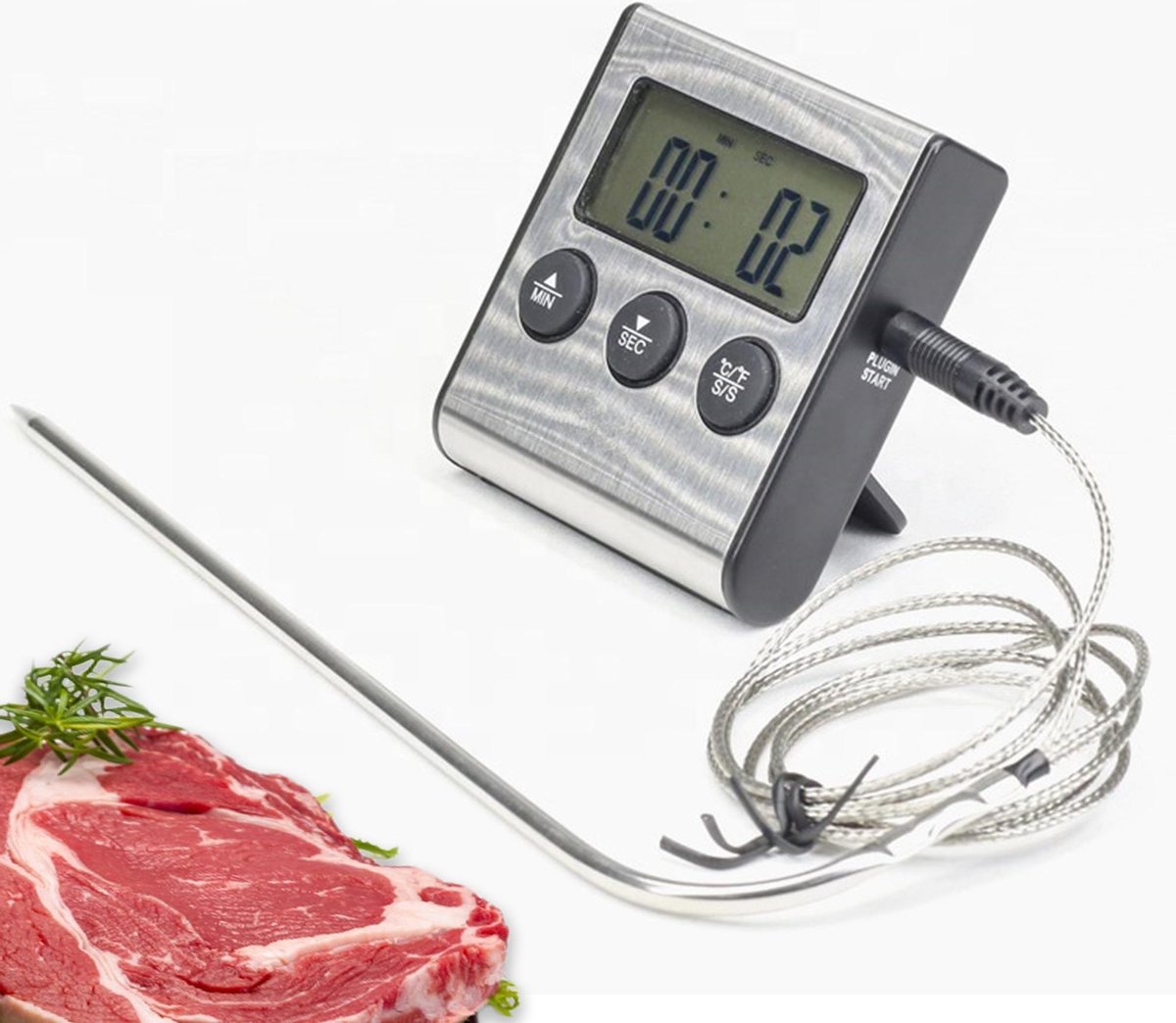 Keukenthermometer - Vleesthermometer Digitaal BBQ Thermometer - Kernthermometer - Oventhermometer Keukenthermometer - Vleesthermometer Digitaal BBQ Thermometer - Kernthermometer - Oventhermometer