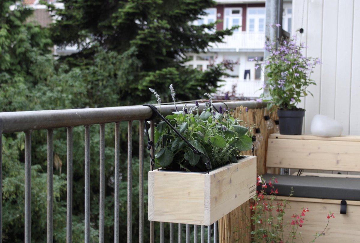 Balkonbak| Universeel | Plantenbak | Balkon | Hout
