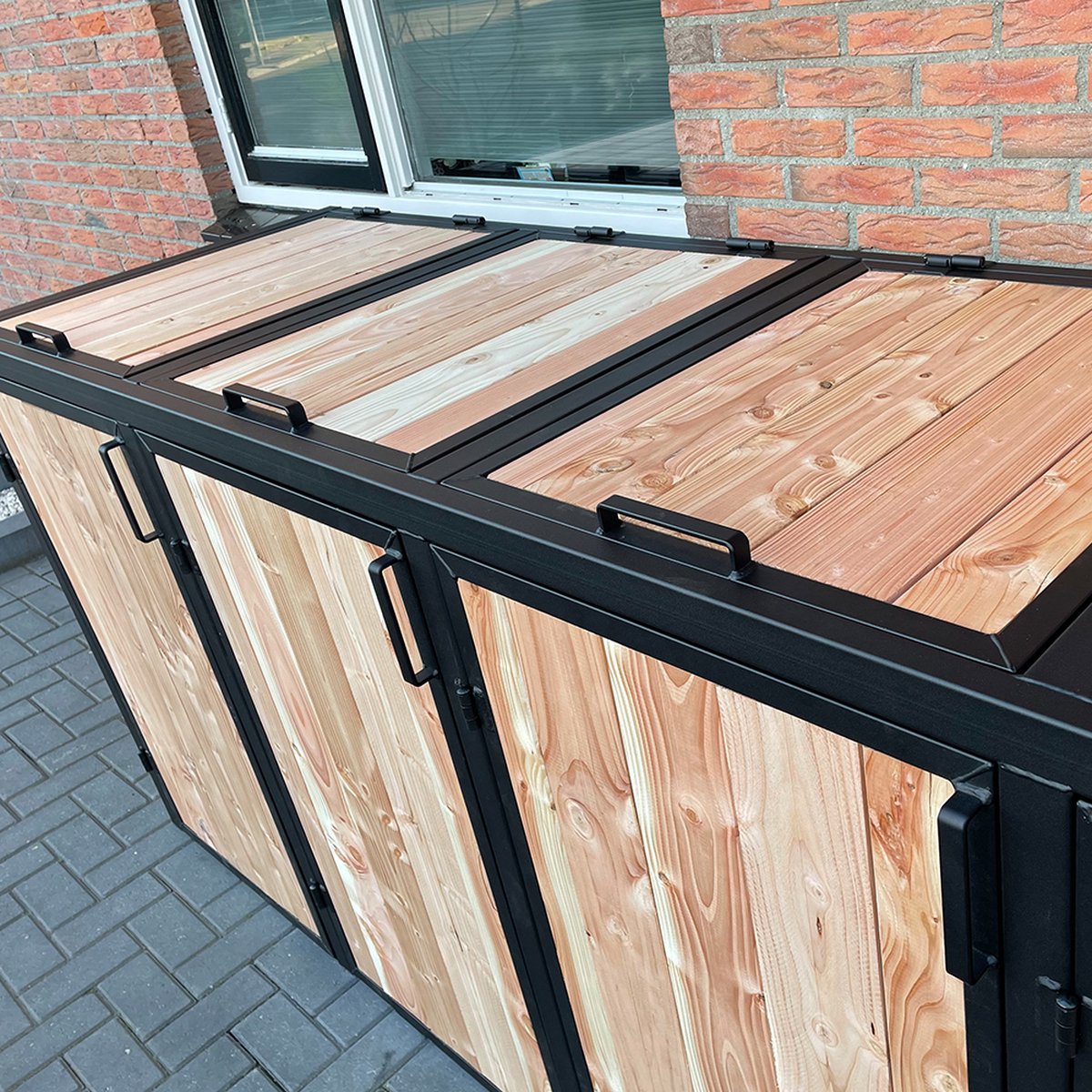 Container ombouw 3-deurs
