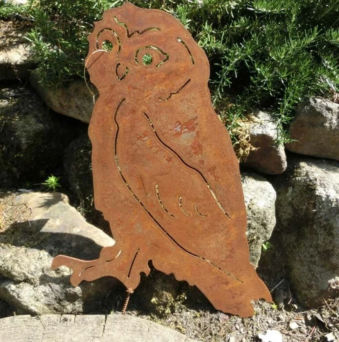 Iron Art Schroef bosuil boomdecoratie roest 23 x 37 cm Iron Art Schroef bosuil boomdecoratie roest 23 x 37 cm