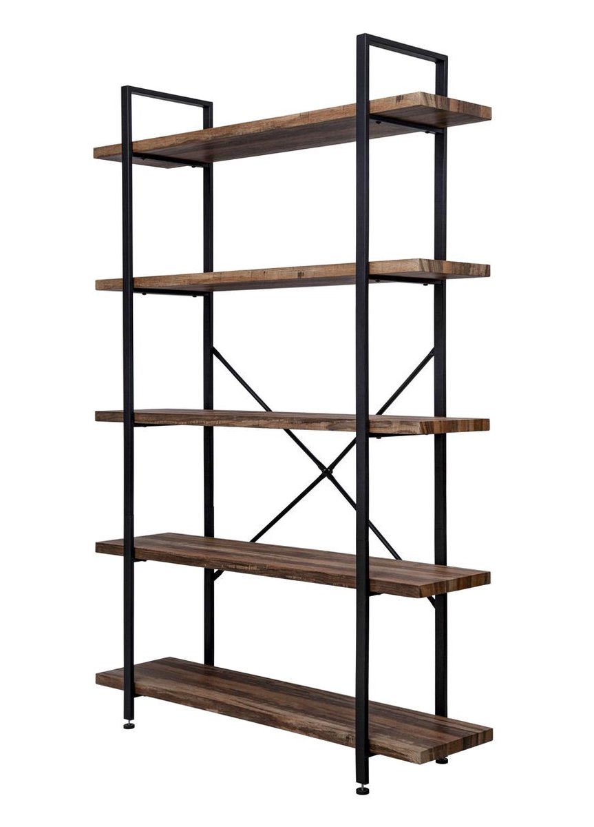 VDD Wandkast - industrieel - metaal/hout - zwart