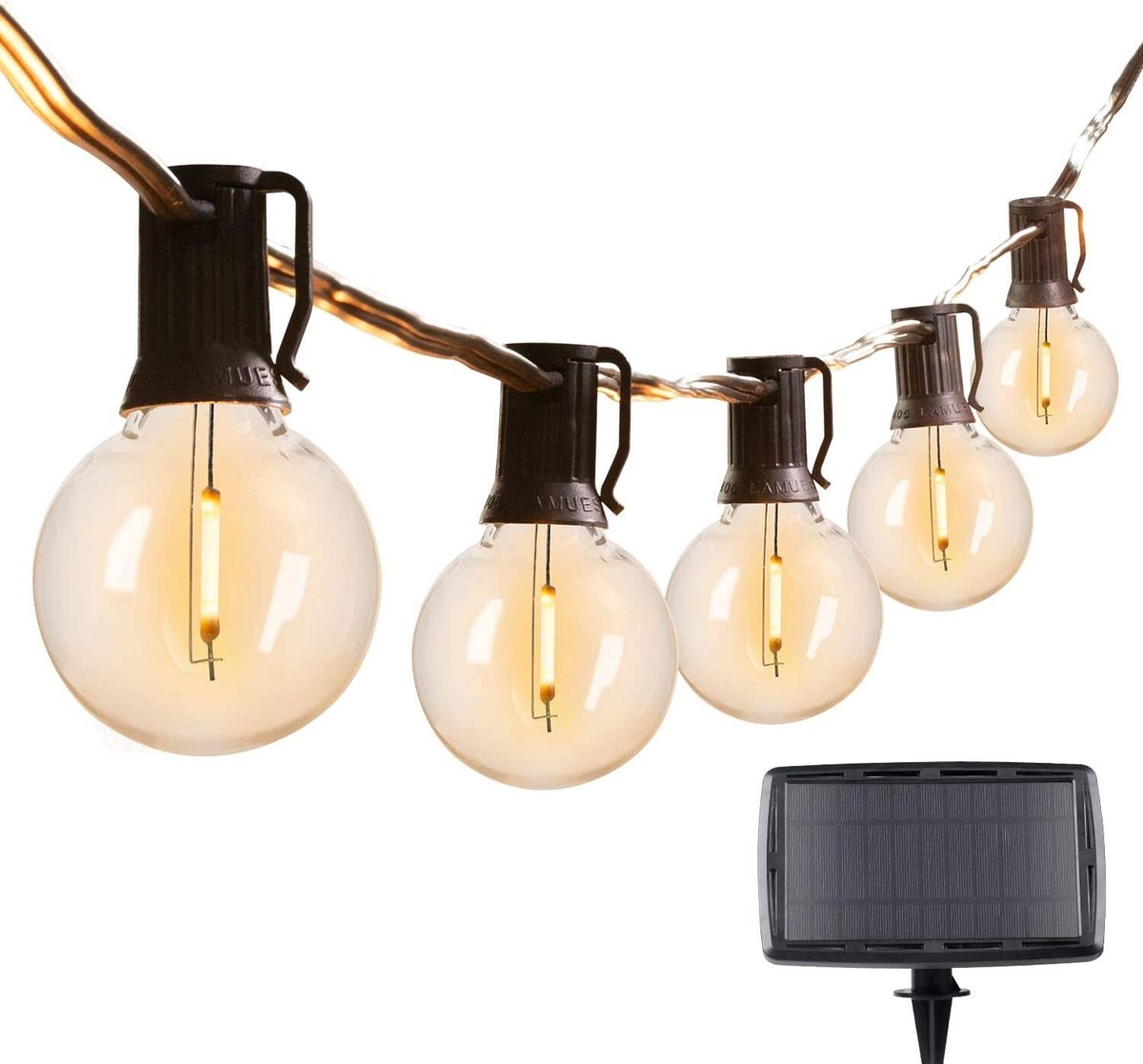 Homèlle Solar Lichtsnoer - 25 LED - 7.5 meter - Warm wit
