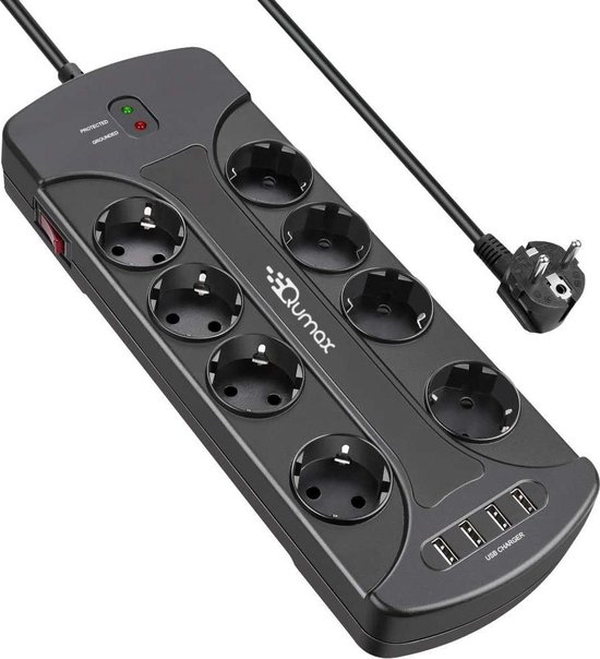 Qumax Stekkerdoos met USB-poorten en schakelaar review Qumax Stekkerdoos met USB-poorten en schakelaar review