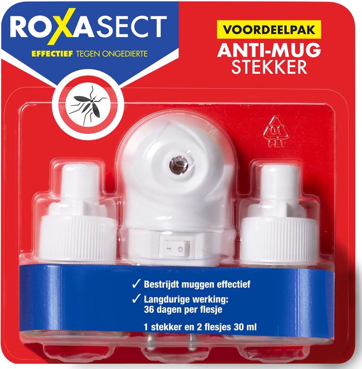 Roxasect Anti-Mug Muggenstekker - Voordeelverpakking - 2 stuks Roxasect Anti-Mug Muggenstekker - Voordeelverpakking - 2 stuks