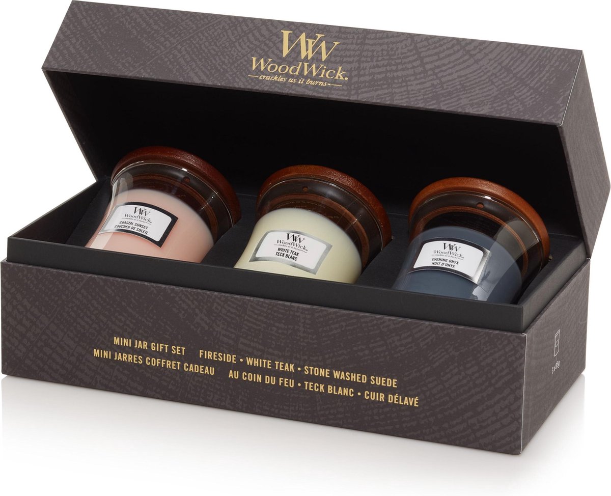 WoodWick Hourglass Geurkaars Deluxe Giftset WoodWick Hourglass Geurkaars Deluxe Giftset