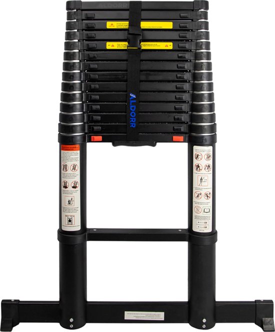 ALDORR Professional - Telescoopladder 5,20 meter - met Optigrip™ en extra diepe treden ALDORR Professional - Telescoopladder 5,20 meter - met Optigrip™ en extra diepe treden