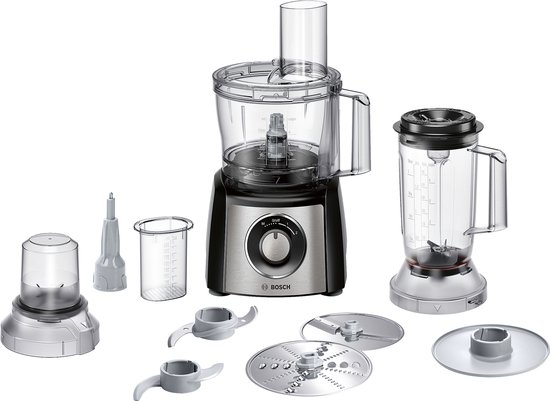 Bosch MCM3501M MultiTalent 3 foodprocessor zilver compact Duits merk
