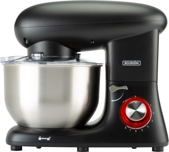 Bourgini Kitchen Chef Plus 5.5 liter keukenmixer zwart Nederlands merk