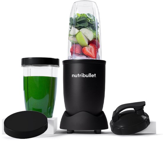 NutriBullet Exclusive 900W smoothie maker zwart met to-go bekers