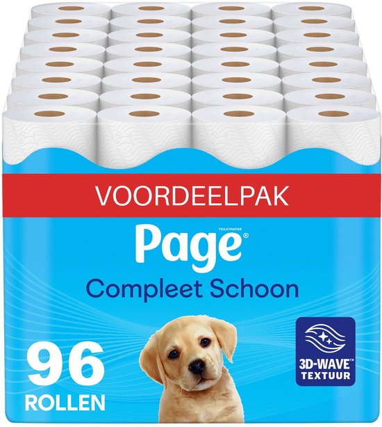 Page Compleet Schoon toiletpapier voordeelverpakking 96 rollen